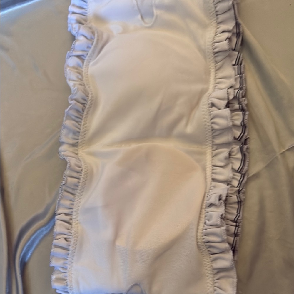 Striped Ruffle Bikini Top - Picture 3 of 4